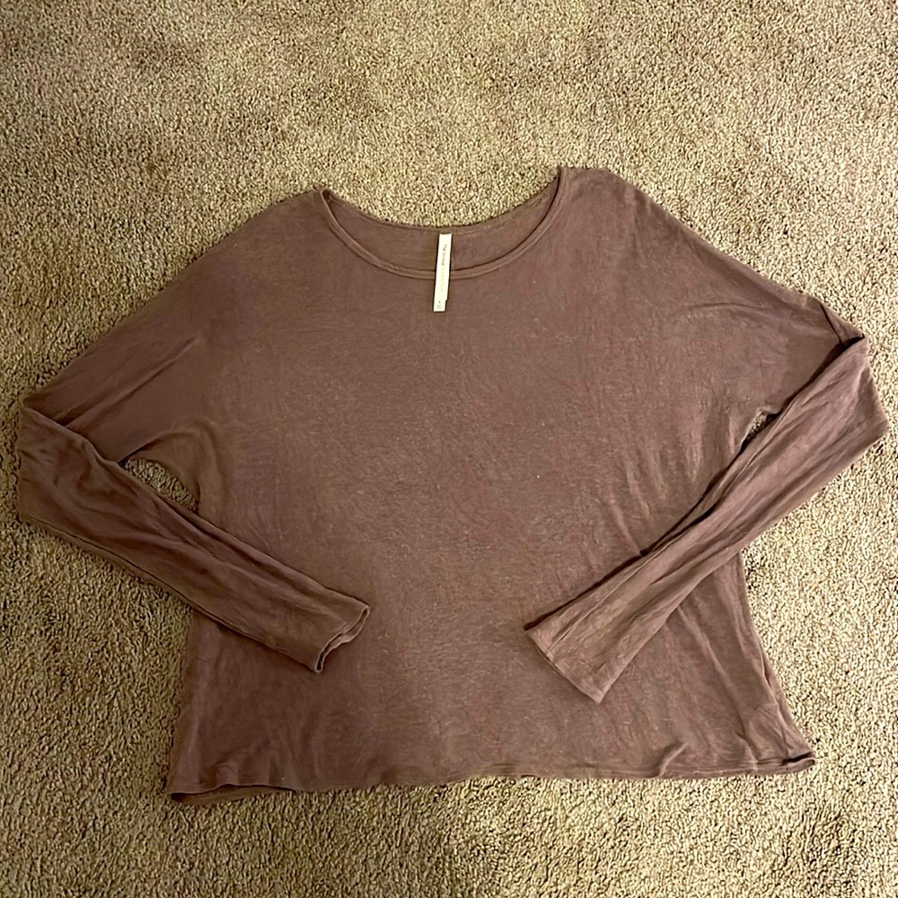 BABATON LINEN BLEND LONG SLEEVE